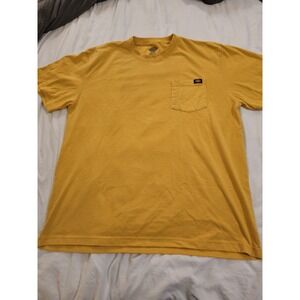 Dickies Men's XL Yellow Pocket T-Shirt Short Sleeve Workwear Tee